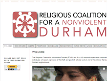 Tablet Screenshot of nonviolentdurham.org
